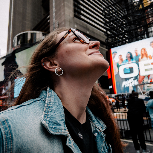 admiring billboard